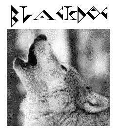 B LACKDOG GUITARS WOLF LOGO